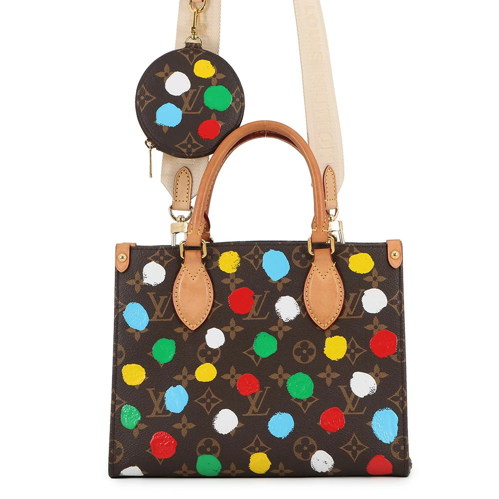 Louis Vuitton Handbag Monogram Painted Dot LV YK On The Go Shoulder Bag Yayoi